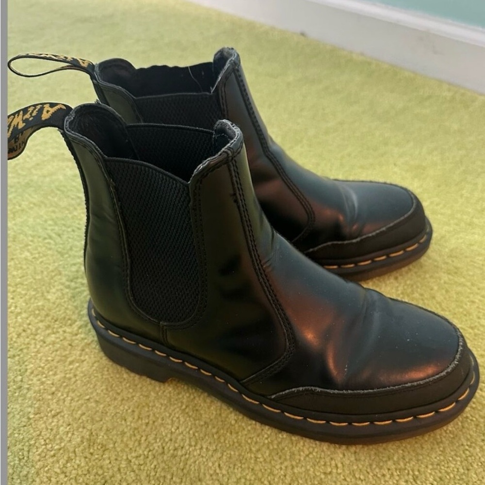 Black Leather Dr. Martens is Boots